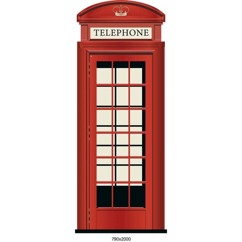 Стенд Телефонная будка (цвет красный)